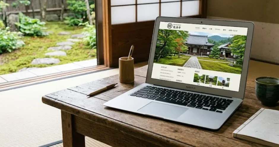 お寺のホームページ制作は外注と自作どちらが良い？運用のポイントとデザインの傾向も解説